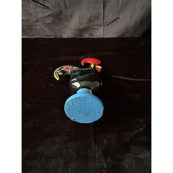 Vintage Russian Cast Metal Rooster, Figurine Is Handpainted, Folk Art 5.5” Tall - Picture 5 of 5